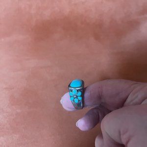 Barse Sterling Silver 925 Turquoise Ring